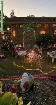 Christmas Light display at 27 Milligan Drive, Para Vista