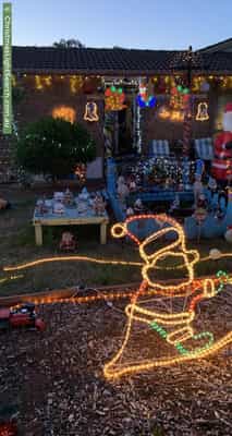 Christmas Light display at 27 Milligan Drive, Para Vista