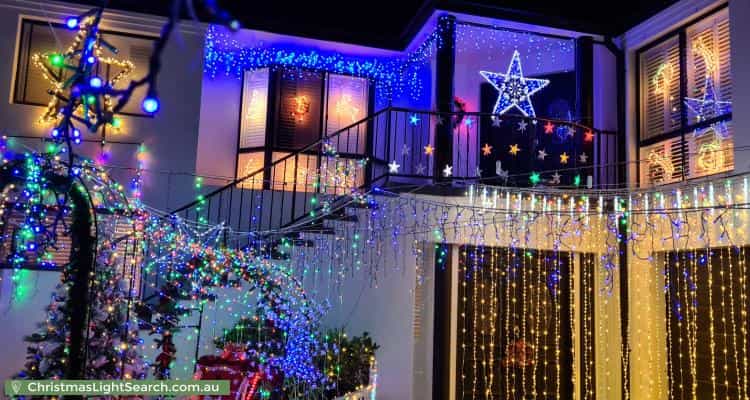 Christmas Light display at 49 Clem Hill Street, Gordon
