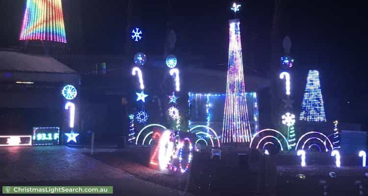 Christmas Light display at 17 Bottrill Street, Bonython