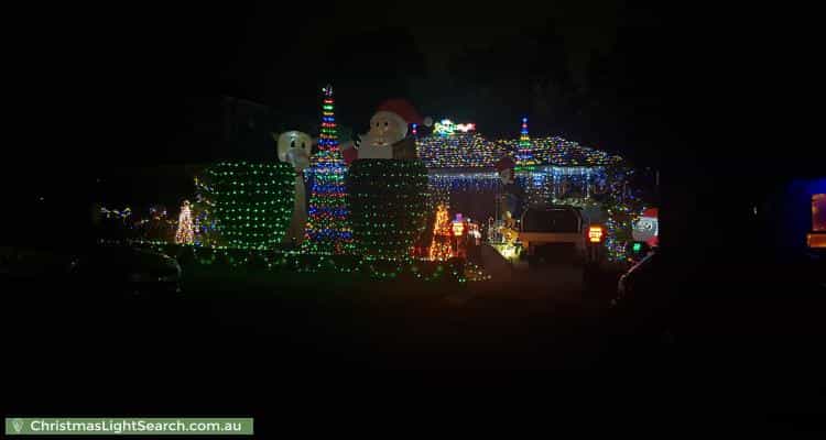 Christmas Light display at 59 Kareena Road, Miranda