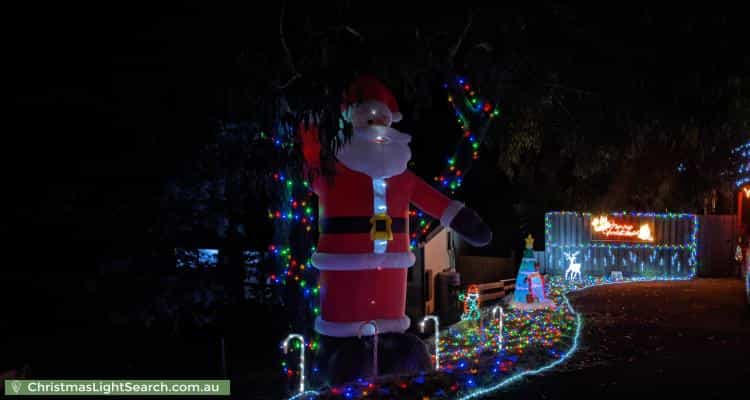 Christmas Light display at 3 Tarhilla Drive, Launching Place