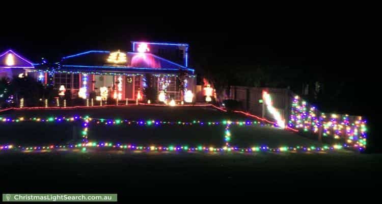 Christmas Light display at 6 Rollings Close, Rosebud