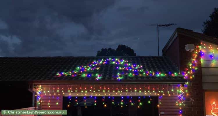 Christmas Light display at  Lerida Crescent, Salisbury Downs