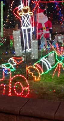 Christmas Light display at 16 Bogart Drive, Paralowie