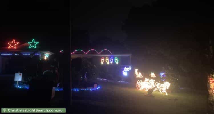 Christmas Light display at 4 Beaulieu Avenue, Lilydale
