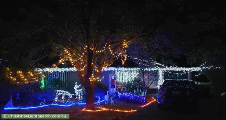 Christmas Light display at 13 Pecos Court, Wynn Vale