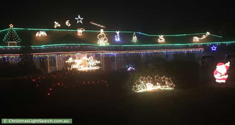 Christmas Light display at 86 Park Road, Donvale