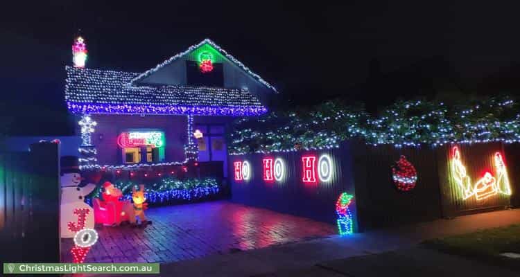 Christmas Light display at 1 Angle Road, Deepdene
