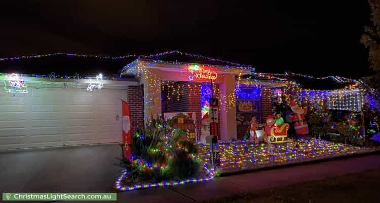 Christmas Light display at 17 Denton Drive, Officer