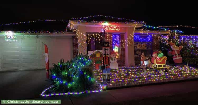 Christmas Light display at 17 Denton Drive, Officer
