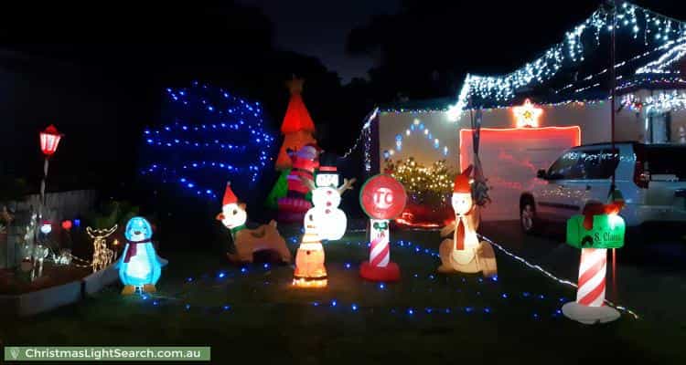 Christmas Light display at 17 Verbena Avenue, The Basin