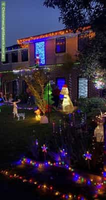 Christmas Light display at 5 Norfolk Avenue, Ringwood