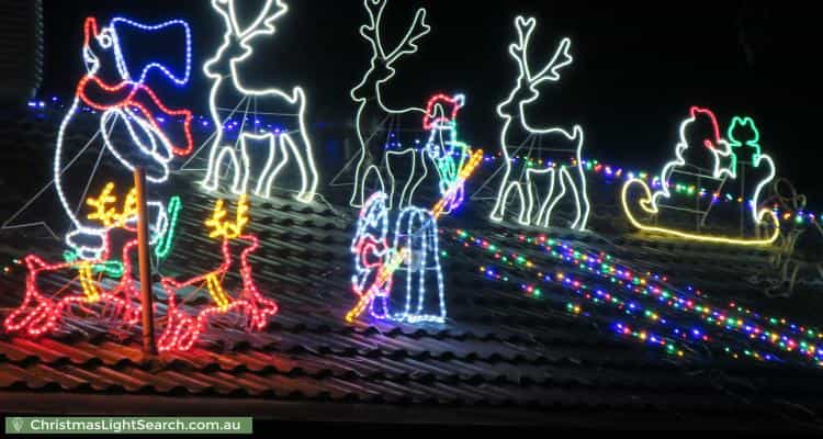 Christmas Light display at 14A Fulton Street, Gilles Plains