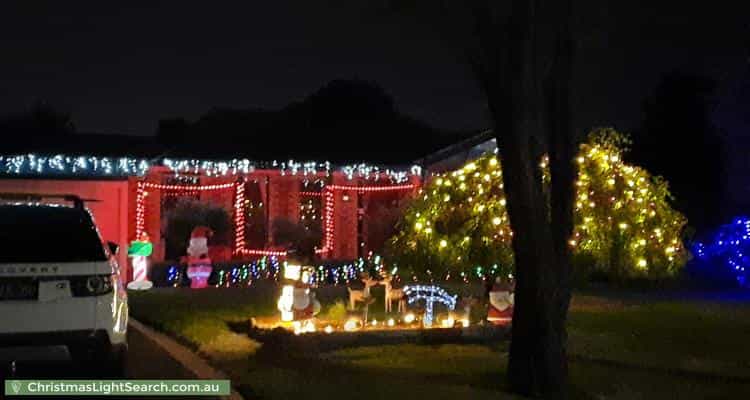 Christmas Light display at  Sara Court, Bayswater North
