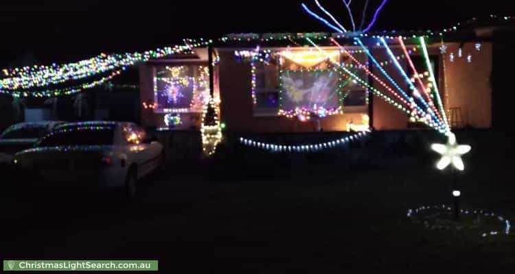 Christmas Light display at 35 Mitchell Street, Seaview Downs