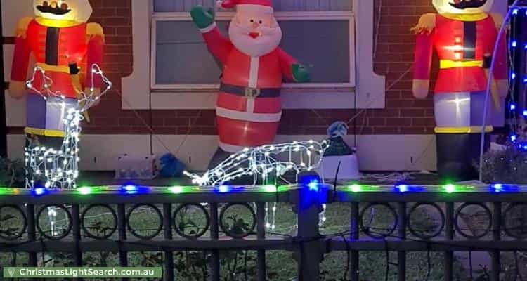 Christmas Light display at 2A Tilden Street, Plympton