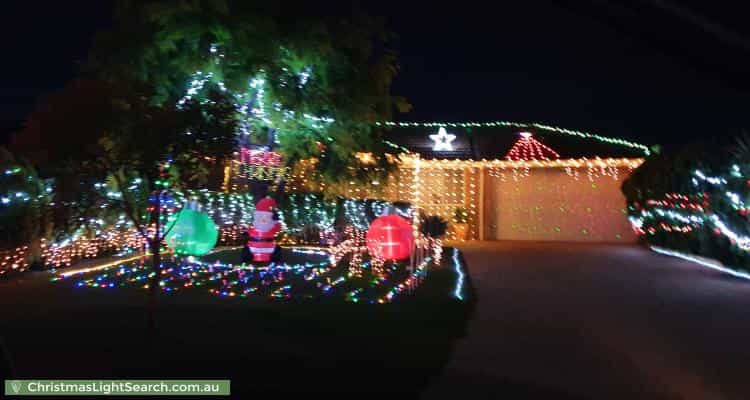 Christmas Light display at 12 Terrye Court, Hillside