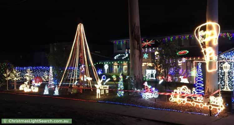 Christmas Light display at 22 Bradfield Road, Lindfield