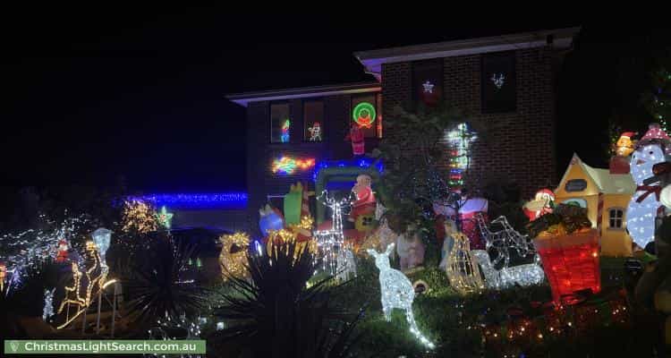 Christmas Light display at 18 Ireland Street, Burwood
