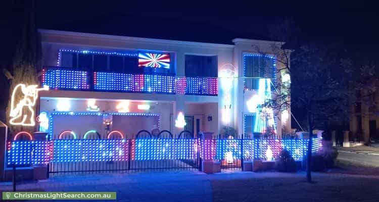 Christmas Light display at 37 Parkview Drive, Mawson Lakes