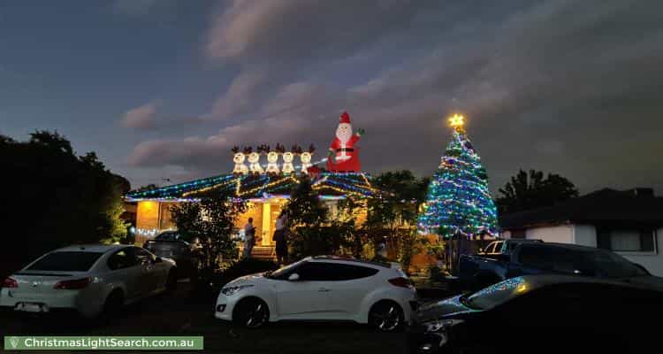 Christmas Light display at 66 Kambalda Crescent, Fisher