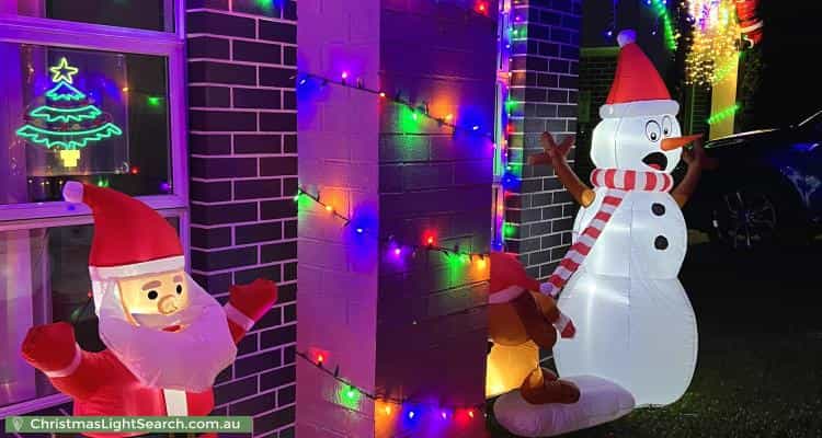 Christmas Light display at 102 Sinclair Parade, Jordan Springs