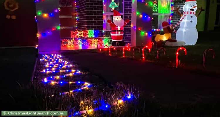 Christmas Light display at 102 Sinclair Parade, Jordan Springs