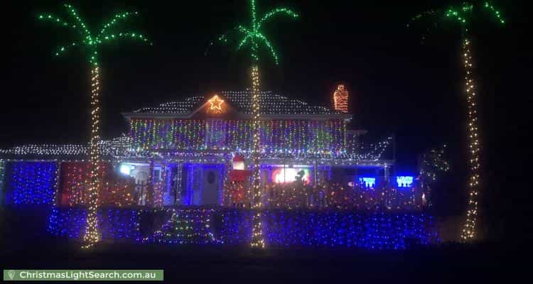 Christmas Light display at  Moncrieff Court, Mount Ommaney