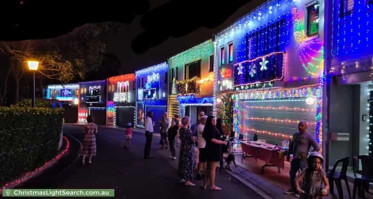 Christmas Light display at  Kinsellas Drive, Lane Cove North