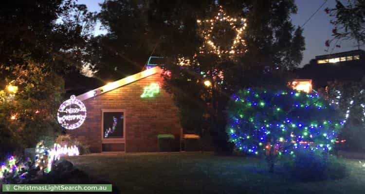 Christmas Light display at 23 Toumlin Grove, Viewbank