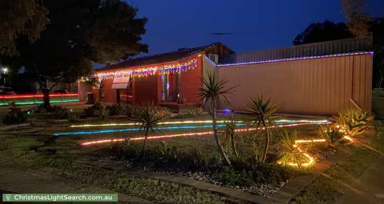 Christmas Light display at  Koolena Crescent, Munno Para