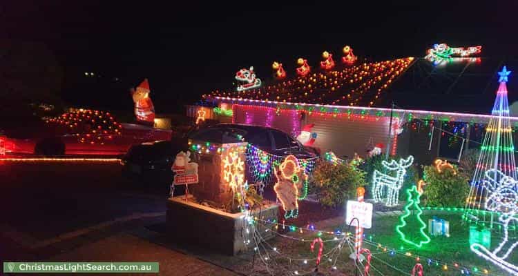 Christmas Light display at 6 Bechervaise Court, Greenwith