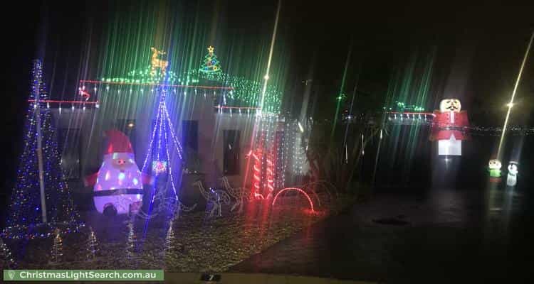 Christmas Light display at 7 Tahlia Court, Parafield Gardens