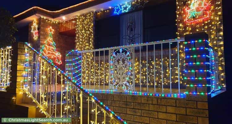 Christmas Light display at 84 Campbell Street, Woonona