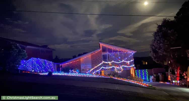 Christmas Light display at 38 Rolling Hills Road, Chirnside Park