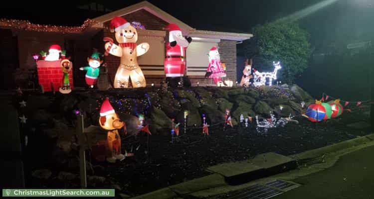 Christmas Light display at 1 Crown Court, Gulfview Heights