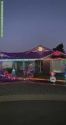 Christmas Light display at  Oliveto Court, Angle Vale