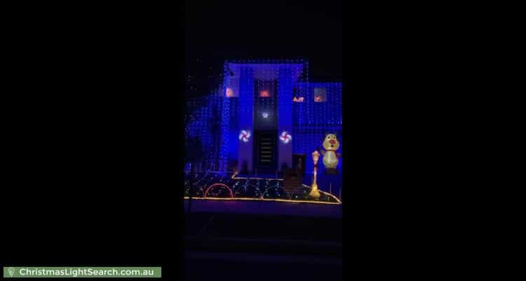 Christmas Light display at 14 Terracotta Road, Moorebank
