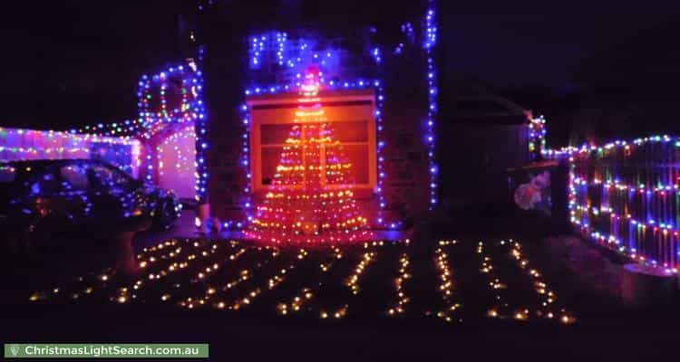 Christmas Light display at 14 Lord Howe Avenue, Oakden