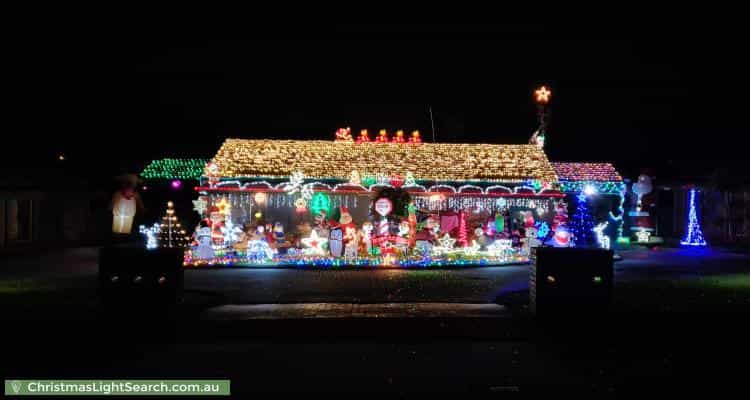 Christmas Light display at 46A Bowen Street, Saint Arnaud