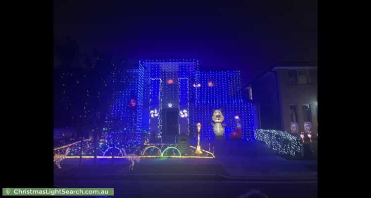 Christmas Light display at 14 Terracotta Road, Moorebank