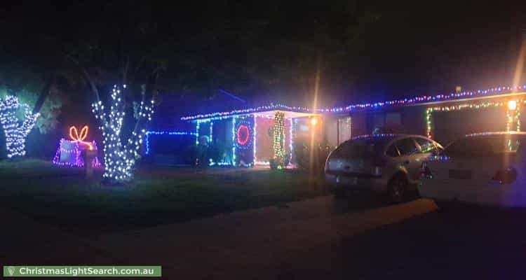 Christmas Light display at 46 Maccallum Circuit, Florey