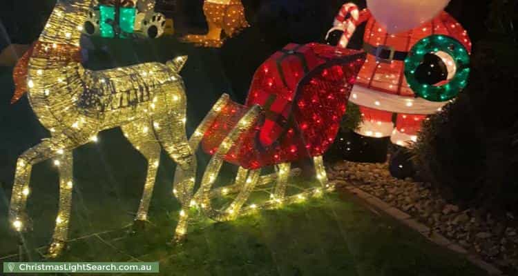 Christmas Light display at 137 Hinrichsen Drive, Hallam