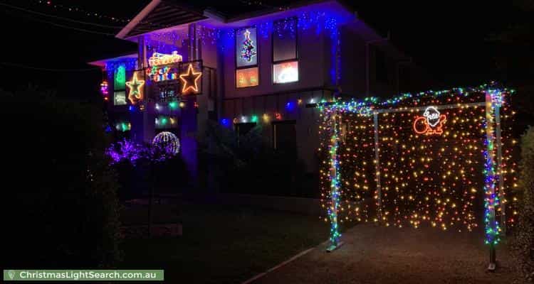 Christmas Light display at 27 Belah Street, O'Connor