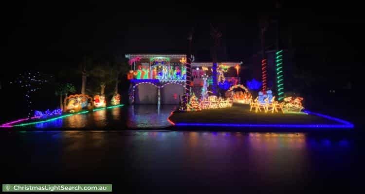 Christmas Light display at 4 Nalong Street, Saint Clair
