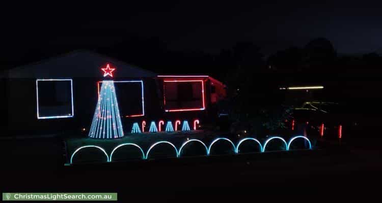 Christmas Light display at 14 Alderman Street, Evatt