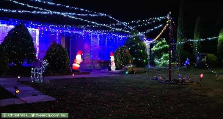 Christmas Light display at 20 Bedford Street, Salisbury East