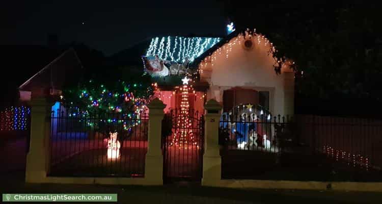 Christmas Light display at 25 George Street, Norwood