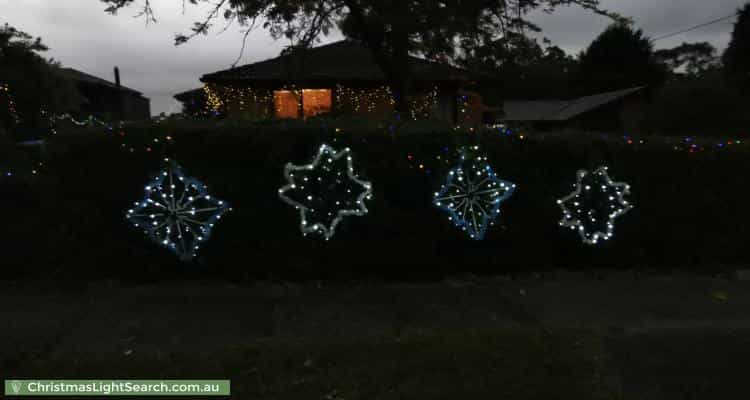 Christmas Light display at 12 Vandeven Court, Ferntree Gully